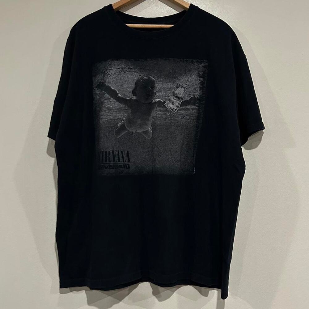 T-shirt Nirvana Nevermind Rock Officiel Noir Coton Unisexe Adulte - Idéal Pour Fans De Rock